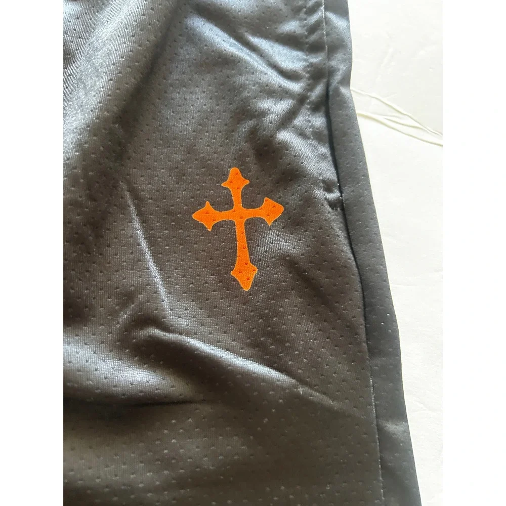 ASAP Worldwide Kids Mesh Basketball Shorts Black SF Praying Hands Graphic Small